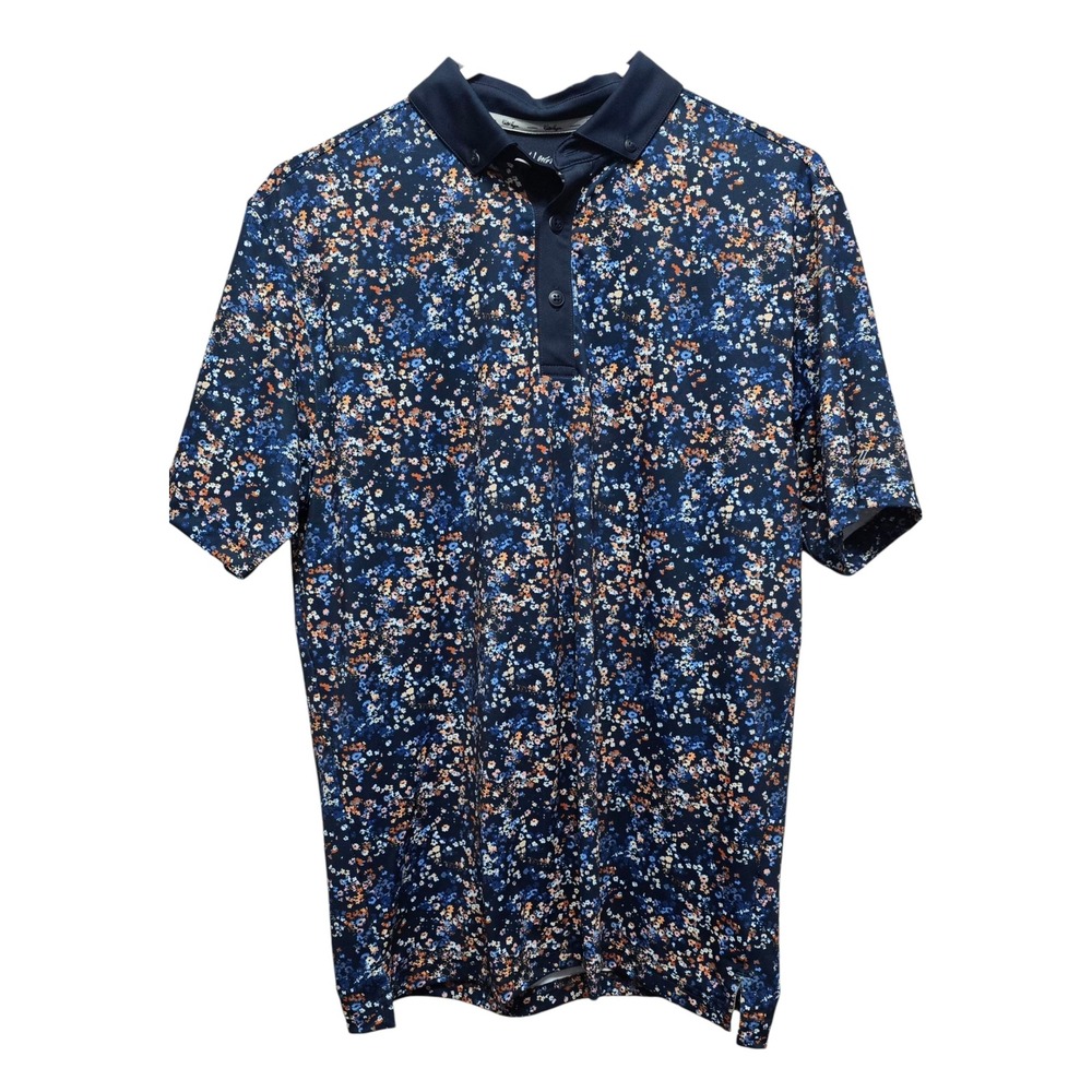 Walter Hagen‎ Performance Floral Print Golf Polo Shirt Mens Small